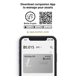 Криптогаманець Ballet REAL Series Litecoin - найпростіше мультивалютне холодне сховище з підтримкою NFT (B07YL1VBDX) - мініатюра 6