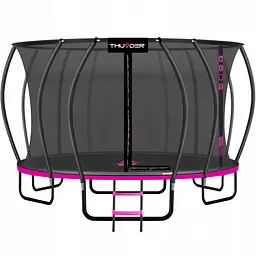 Батут із внутрішньою сіткою THUNDER Inside Ultra 16FT 490 см Black/Pink