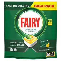 Капсули для посудомийних машин Fairy Original Все в 1 Лимон 100 шт. - мініатюра 2