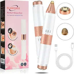 Женский аккумуляторный триммер-эпилятор 2 в 1 для бровей и лица (USB)