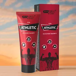 Магнієвий гель "Athletic", 75 мл, що знеболює мазь для суглобів із бішофітом, гель від болів у суглобах - мініатюра 2