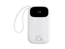 Зовнішній акумулятор (Power Bank) BASEUS EnerFill FC31 Dual-Cable 10000mAh 22.5W PPQD3-1022D White - мініатюра 2