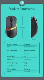 Миша бездротова Imice G902 2,4G Bluetooth - мініатюра 7
