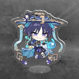 Акрилова колекційна фігурка Chibi Геншин Імпакт - Genshin Impact (Мандрівник Скарамуччі) 2 10 см - мініатюра 2