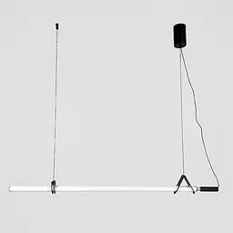 Трубчастий LED світильник із чорним корпусом 100 см | Line F | Арт. NO17-1000L BK - мініатюра 4