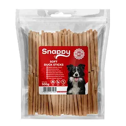 Ласощі для собак SNAPPY DOG SNACKS PAWSTICKS М'які палички з качки, 500 г - мініатюра 3