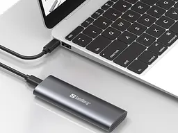 Зовнішня кишеня для SSD M.2, (NVMe) M-Key USB Type-C 3.2 сіра Sandberg - мініатюра 5