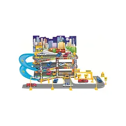Ігровий набір Playset складний паркінг в комплекті з 4 машинками GARAGE (3858894672479)