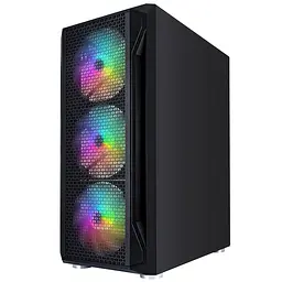 Корпус 1stPlayer X5-BK-4F1-PS-600FK-EU Black 600W - мініатюра 3