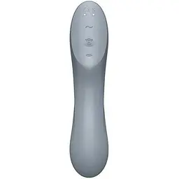 Вакуумний стимулятор із вібрацією Satisfyer Curvy Trinity 3 Сірий - мініатюра 5