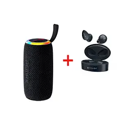 Портативна колонка Remax RB-M82 / RGB-підсвітка / TWS / Bluetooth 5.4, USB, TF card / FM-радіо / до 5 годин роботи