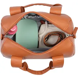 Сумка Childhome Mommy club Signature vegan leather brown - мініатюра 5