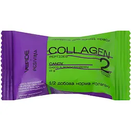 Цукерка з колагеном Verde&Pesivima Collagen Шоко-Мигдаль 15 г
