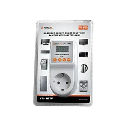 Реле напруги REAL-EL VR-107P, white (EL122300008) - мініатюра 9