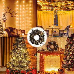 Різдвяні ялинки Twinkle Star, 30 м 300 світлодіодних казкових вогнів на відкритому повітрі з пультом дистанційного керування - мініатюра 6