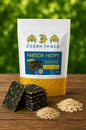 Чипси НОРІ з мигдалем та кунжутом, 40 г