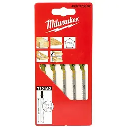 Полотна для лобзиків T101AO MILWAUKEE, 50х1,35мм, (5шт), (фігурний різ, деревина)