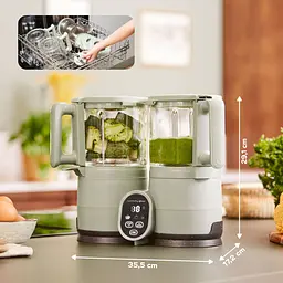 Блендер-пароварка Babymoov Nutribaby Glass селадон зелений (A001138) - мініатюра 6