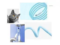 Кабель Gelius iCable GP-UCN010 Type-C to Type-C 1.2 м Light Blue (2099900994142) - мініатюра 2