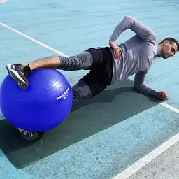 М'яч для фітнесу (фітбол) Power System PS-4012 Ø65 cm PRO Gymball Blue (PS-4012_65cm_Blue) - мініатюра 3