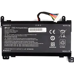 Акумулятор PowerPlant для ноутбуків HP Omen 17 (FM08) 14.8V 5200mAh, 16 pin