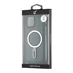 Чохол Jinduka Leather Ringo iPhone 14 Green - мініатюра 2