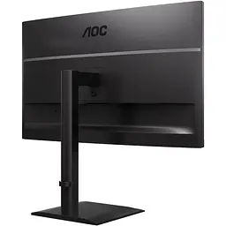 TFT 27" AOC U27E4CV, 4K UHD, IPS, 2xHDMI, DP, USB-C, RJ-45, USB hub, HAS, Pivot, кол., чорний - мініатюра 5
