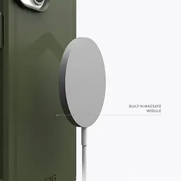 Оригінальний протиударний чохол UAG Essential Armor MagSafe для Iphone 15/14/13 Olive Drab 114288117272 - мініатюра 10