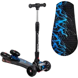 Самокат дитячий Best Scooter 60х82х64 см Чорно-синій 000231566