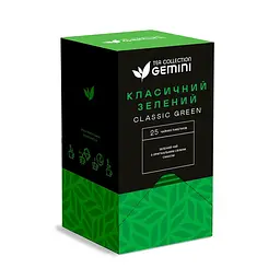 Чай Gemini Класичний Зелений 25 шт.
