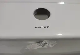 Умивальник меблевий Mixxus Premium Cubic-1503 810x460x170 мм з отвором під змішувач і переливом MP6497, Білий - мініатюра 2
