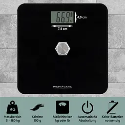 Ваги підлогові Profi Care PC-PW 3112 Black - мініатюра 3