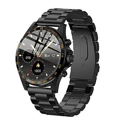 Розумний годинник Linwear LW09 Metal з вимірюванням кисню в крові (Чорний)
