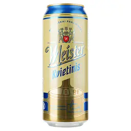 Пиво Meister Weissbier світле, 5%, з/б, 0.5 л