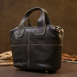 Жіноча шкіряна сумка на блискавці Vintage 25х27х5 см sum0013986 - мініатюра 6