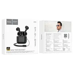 Навушники Hoco EW53 Lucky TWS | BT5.3, 30/250mAh, 4h | black - мініатюра 3