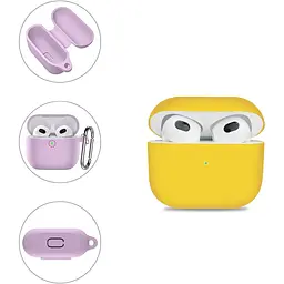 Чохол BeCover Silicon для Apple AirPods (3nd Gen) Yellow (707233) - мініатюра 3