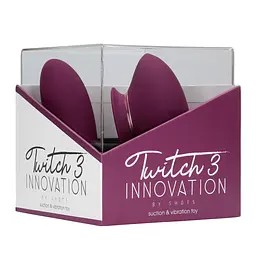 Вібратор Innovation Twitch 3 13.3 см бордовий - мініатюра 2