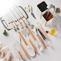 Набір кухонного приладдя A-plus Kitchenware Set з дощечкою Білий - мініатюра 6