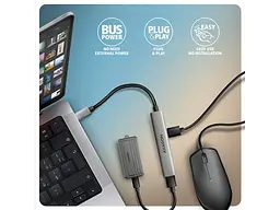 USB-хаб AXAGON ALU STRIP (HUE-STC) - мініатюра 4