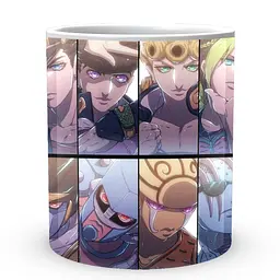 Кухоль GeekLand Неймовірні пригоди ДжоДжо JoJo's Bizarre Adventure Герої та їх стенди JJ 02.411 330 мл білий - мініатюра 2