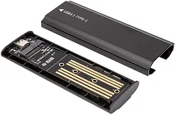 Зовнішня кишеня PowerPlant SSD Premium M.2 PCIe NGFF/NVMe USB3.1 (HC380459) - мініатюра 3
