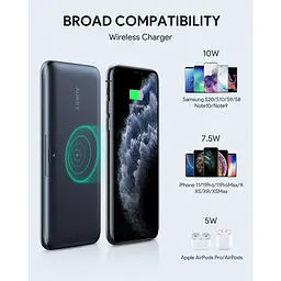 Повербанк Aukey PBWL03 20000 mAh Wireless Qi PD/QC 3.0 (117300) - мініатюра 7