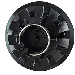 Ковпак колеса Tesla Model Y / Model 3 №1 чорний 150 мм пластик (на защіпках) OEM 118823600A - мініатюра 2