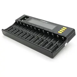 ЗУ універсальне Liitokala Lii-S12, 12+2 каналів, Ni-Mh/Li-ion/LiFePo4/крона, 220V/12V, LED+LCD, Box