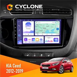Штатна магнітола KIA Ceed 2012-2019 Cyclone C9-011 4x64, DSP Cyclone (НФ-00007035)