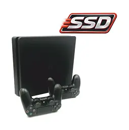 Консоль Sony PlayStation 4 SLIM 1TB SSD Black обслугована + 2 Геймпада бездротових DualShock 4 + гарантія Б/В - мініатюра 2