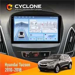 Штатна магнітола Hyundai Tucson 2010-2018 Cyclone C9-012 4x64, DSP, 4G Cyclone (НФ-00007892)