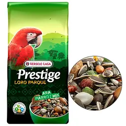 Корм для великих папуг Versele-Laga Prestige Loro Parque Ara Parrot Mix Верселе-лага Лоро Парк АРА 15 кг (222171)