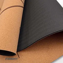 Килимок для йоги EasyFit Cork+TPE 5 мм двошаровий - мініатюра 7